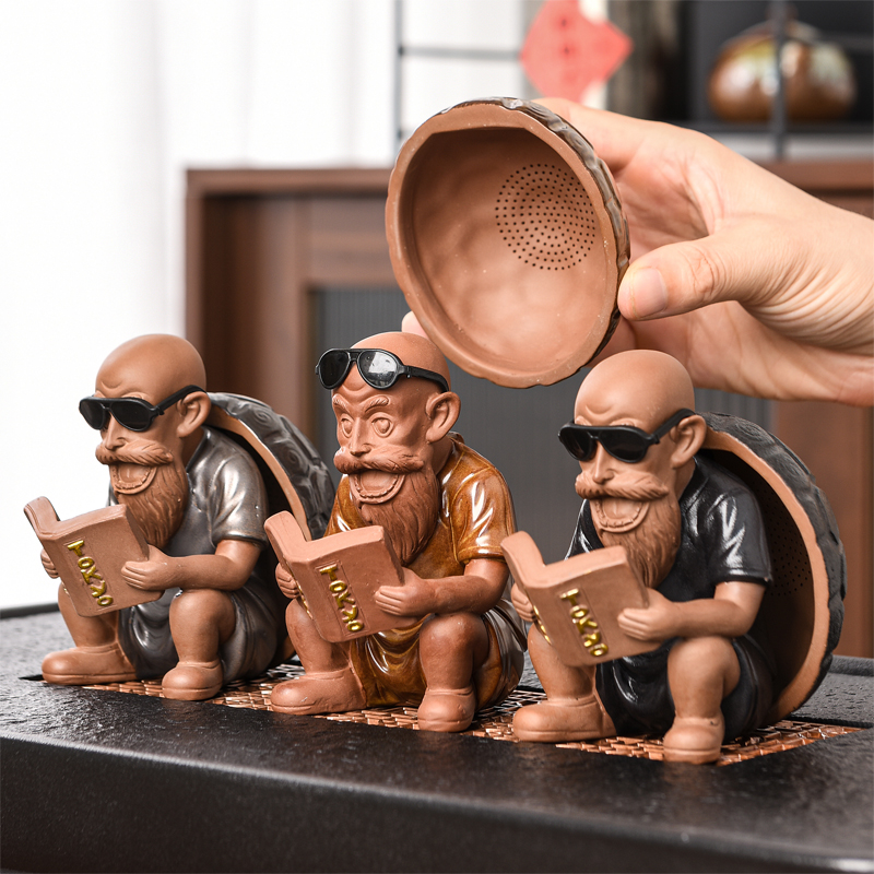 创意茶滤茶漏紫砂茶宠茶叶过滤网家用功夫茶具滤茶器X茶隔泡茶工