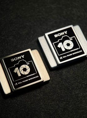 索尼微单相机热靴盖金属黄铜ALPHA10周年适用于SONY A7M2 3 4