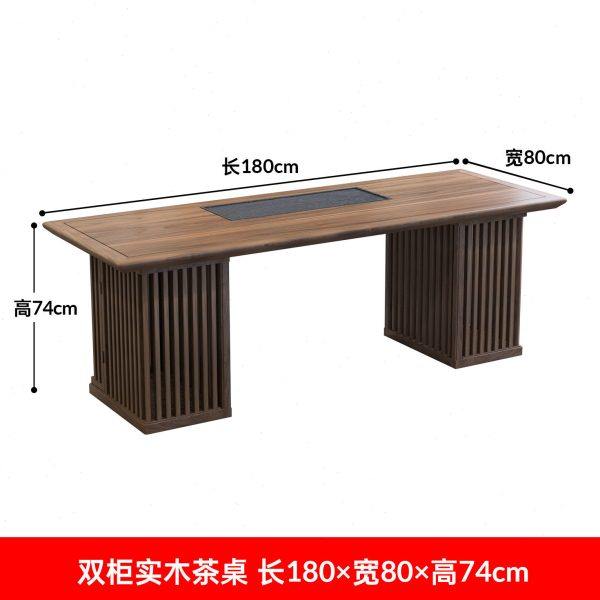 新中式胡桃木茶桌椅组合全套餐桌禅意泡茶台椅子茶室实木家具厂,商业/办公家具,茶台/茶桌,淘宝优惠券,粉丝福利购,淘宝优惠卷