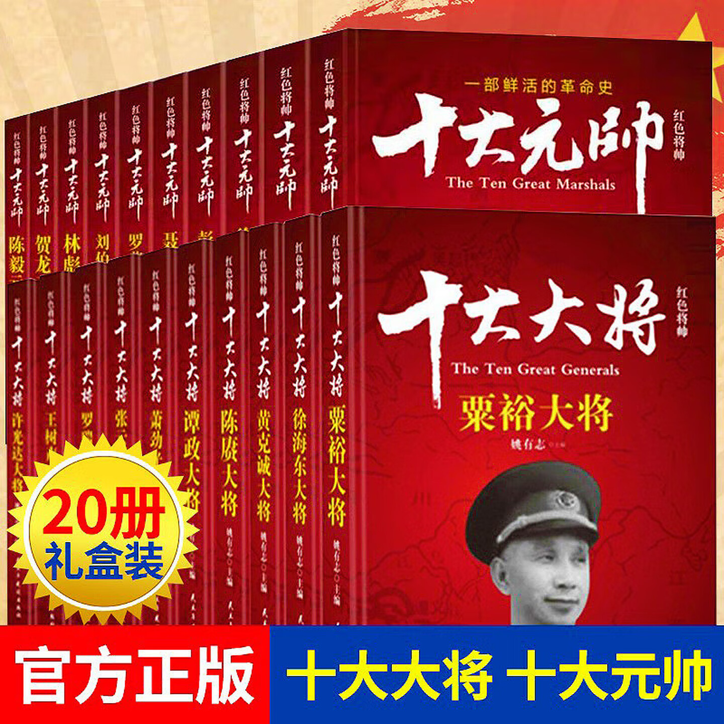 十大元帅+十大大将军事人物图书