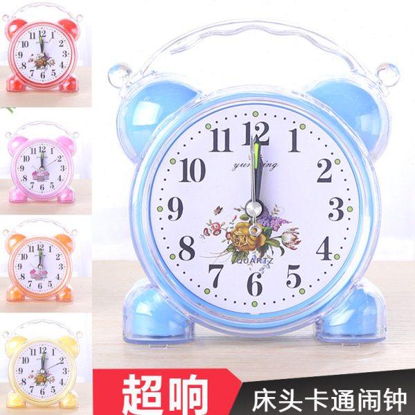 床头学生闹钟可爱卡通水晶迷你客厅卧室书桌座钟跳秒不静音时钟,家居饰品,台钟/闹钟,淘宝优惠券,粉丝福利购,淘宝优惠卷