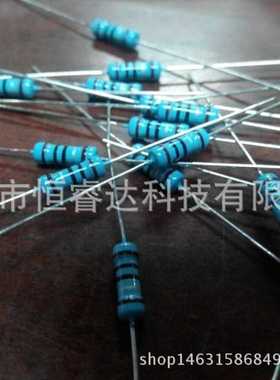 厂家直销散装编带1%直插五色环金属膜电阻2W-91R 91ohm 91欧