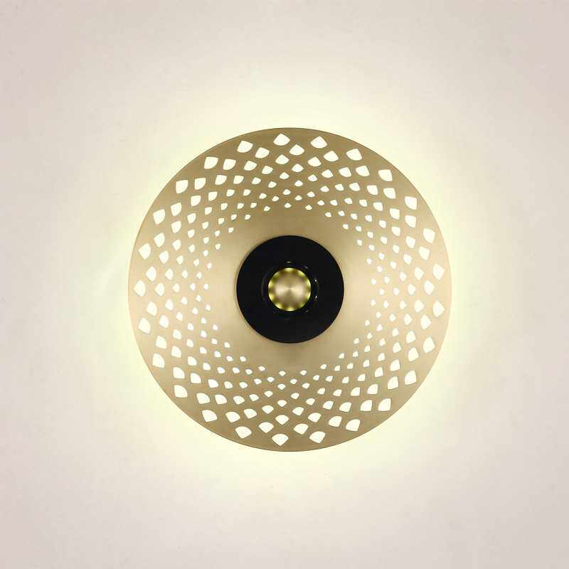 后现代圆形壁灯轻奢过道氛围客厅灯别墅北欧极简轻奢卧室灯具灯饰