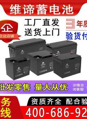 维谛蓄电池 U12V300P 75AH 免维护铅酸胶体UPS电源直流屏工业机房