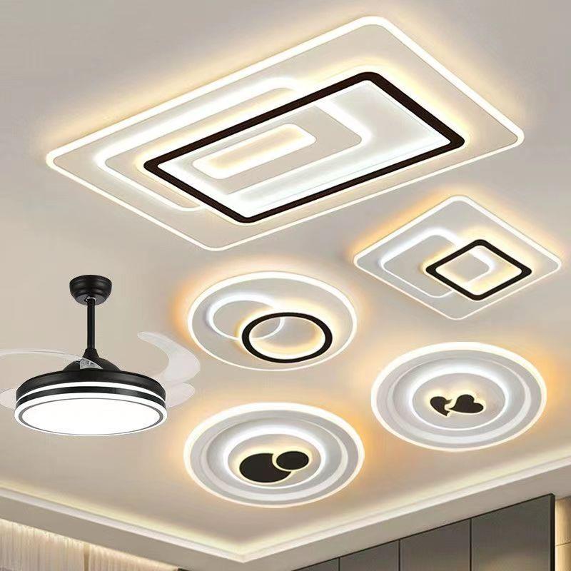 客厅大灯现代简约大气全屋灯具套餐组合2023年新款卧室超薄吸顶灯