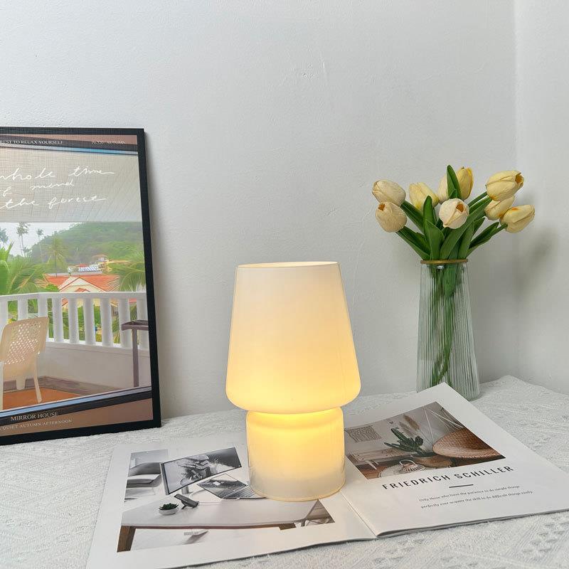 台灯雨滴玻璃装饰室内客厅房间桌面触摸调光床头灯氛围灯可调光