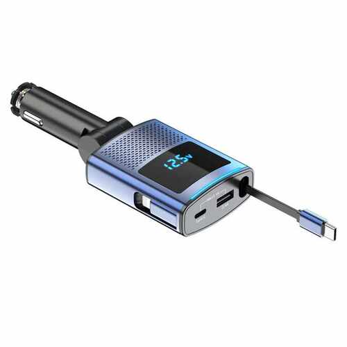 PD65W适用汽车充电器带伸缩线车充超级快充点烟器车载充电器 SC09