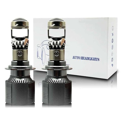 A80LED汽车双光透镜前大灯H4H7H119005HB3 42W高亮大功率外置驱动