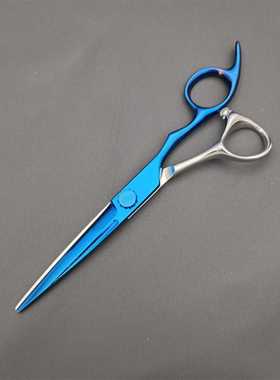 CNC美发剪刀 数控美发剪刀  K2-6寸 蓝色 6寸数控平剪 全镜面