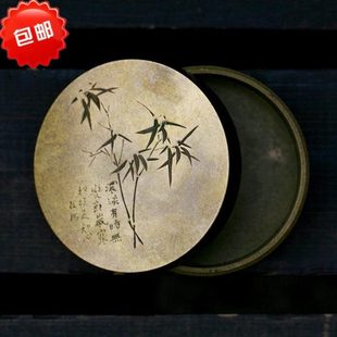 纯铜复古四方方正香粉盒香粉罐茶叶罐香材罐迷你便携质感金属