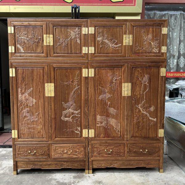 红木衣柜刺猬紫檀花梨木顶箱柜中式实木储物柜古典卧室大衣柜家具,住宅家具,顶箱柜,淘宝优惠券,粉丝福利购,淘宝优惠卷