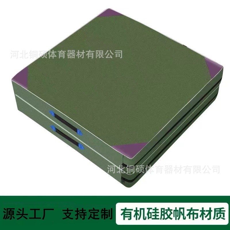供应帆布体操垫 体育训练海绵折叠垫仰卧K起坐武术加厚海绵体育垫