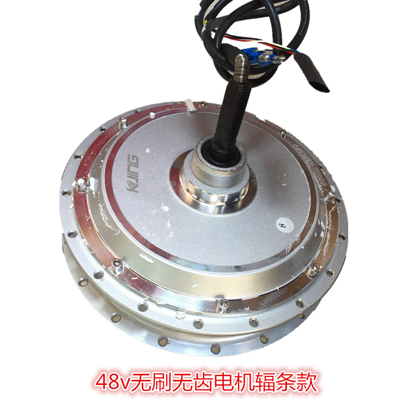 48v无刷d无齿电机 锂电车无齿电机 辐条轮电机 大轮子 无齿轮电机