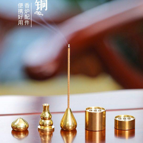 纯铜线香插香托家用迷你小号香炉便携九孔线香炉配件支架香座摆件,家居饰品,香托/香盘/香座/香插,淘宝优惠券,粉丝福利购,淘宝优惠卷