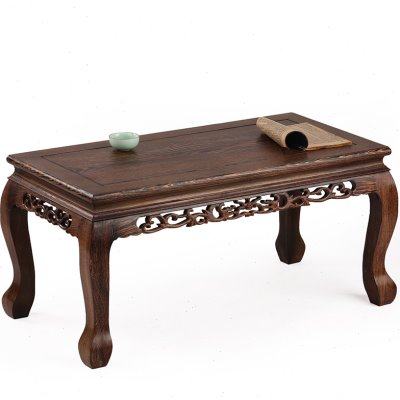 红木家具鸡翅木实木炕几炕桌飘窗桌子矮桌茶几仿古雕花榻榻米地台