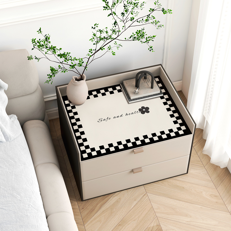 轻奢高级感床头柜垫子防水防烫防C滑简约现代卧室桌面垫台面保护