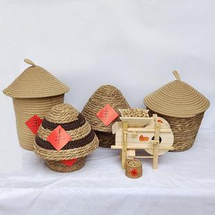 丰收粮仓摆件幼儿园环创主题装饰品农庄生态园秋收五谷杂粮布置物