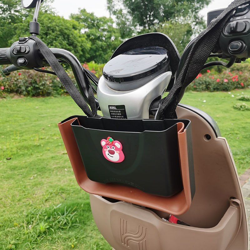 电动车挂包前置防水通用收纳盒大容量收纳袋O电动车手机储物包车