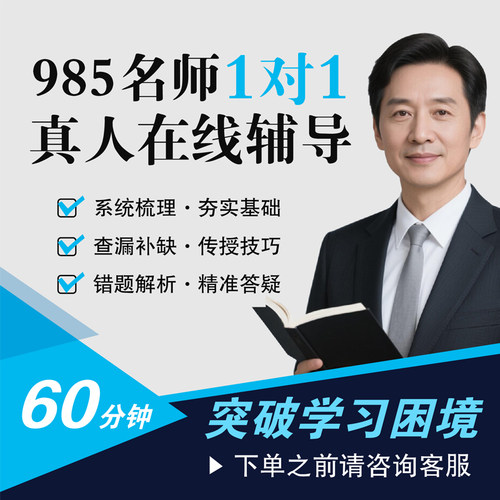 线上一对一辅导家教网课