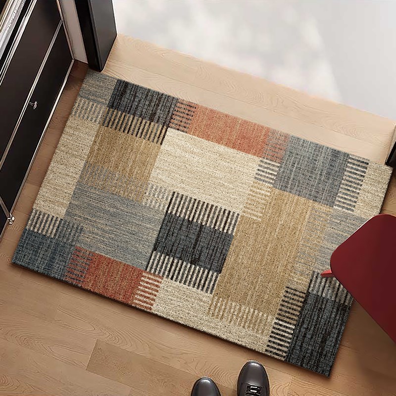 日系入户门丝圈地垫可裁剪进门高级感门厅玄关门口脚垫子耐脏地毯