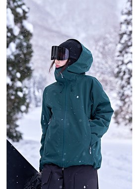 AWKA滑雪服女款男士2025新款单板双板防水3L加棉滑雪衣外套冬
