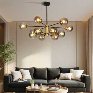 跨境北欧吊灯现代简约客厅灯创意魔豆分子灯大气餐厅卧室灯具