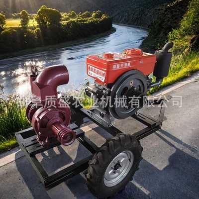 抗旱保苗大吸程高扬程3寸口径电机水泵草坪喷灌柴油汽油高扬泵