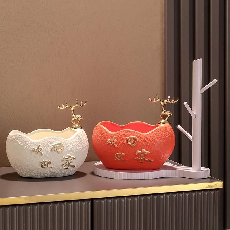 创意进入户鞋柜玄关摆件钥匙收纳门口客厅桌面装饰品乔Y迁新居礼,收纳整理,钥匙收纳盒,淘宝优惠券,粉丝福利购,淘宝优惠卷