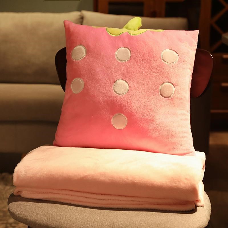 抱枕被子两用办公室多功能汽车内靠垫三合一折叠午休神器午睡毯子