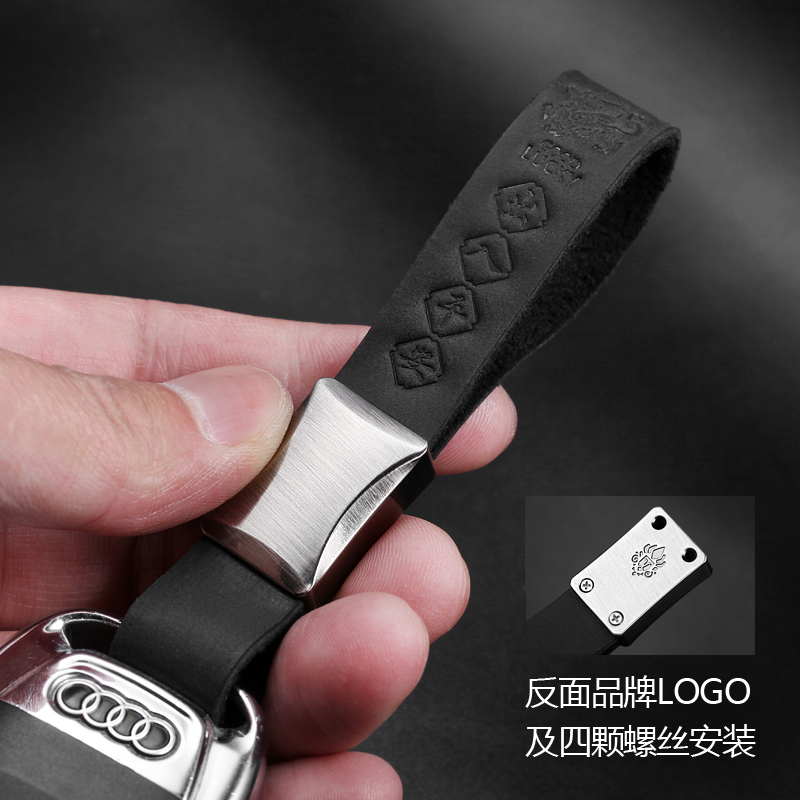 汽车钥匙扣奥迪A6L大众本田现代车用钥匙链圈挂件定礼品