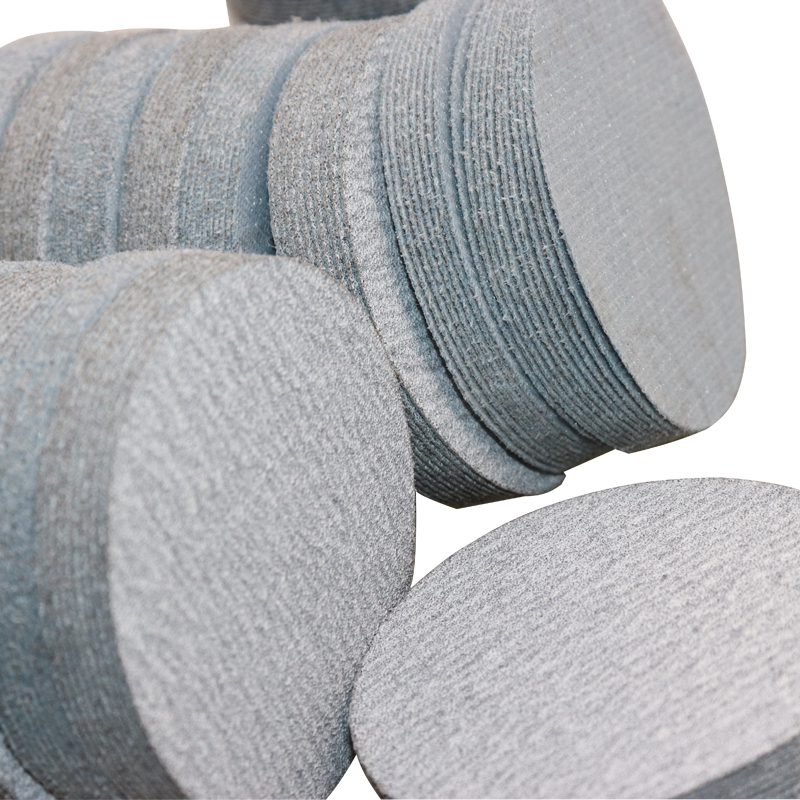 2寸植绒砂纸片3寸圆盘沙纸铝材轮毂不锈钢金属打磨抛光自粘汽磨片