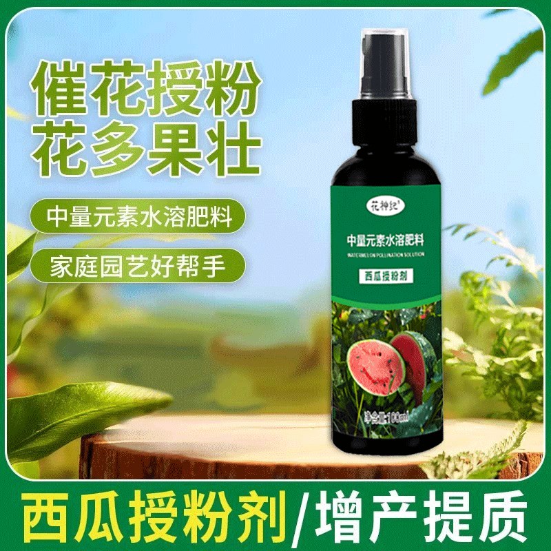 西瓜授粉专用药神器麒麟西瓜无籽西瓜坐果灵防落果防畸形专用肥料