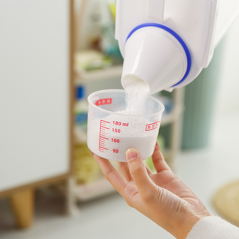 家用罐装洗衣粉收纳盒大s小号有带盖容器桶塑料瓶子密封狗粮桶