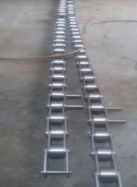 不锈钢工业输送机链条弯板链条滚珠链条08B传送链条刮泥机链条