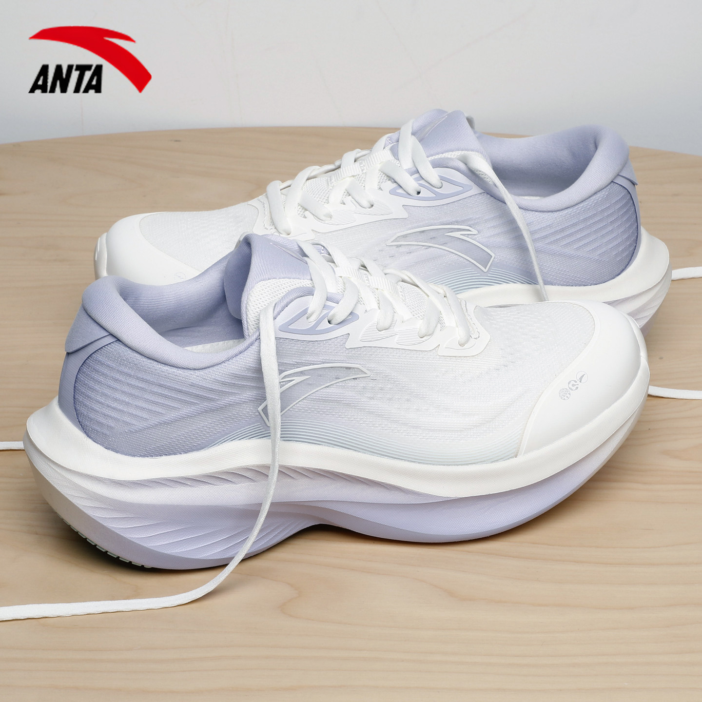 安踏叶子7女正品跑步鞋夏季透气厚底鞋子跳绳羽毛球鞋女士运动鞋