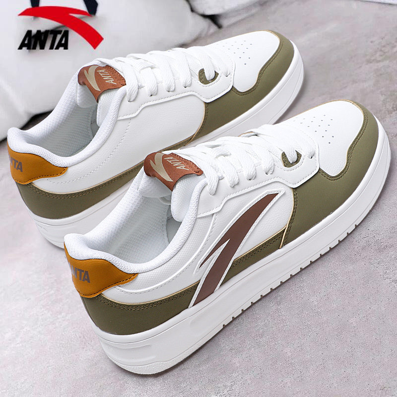 安踏板鞋男款官方正品青少年鞋子男鞋低帮复古百搭男士运动休闲鞋