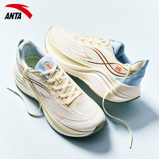 安踏叶子6女款减震跑步鞋软底轻便百搭休闲鞋夏季透气女士运动鞋