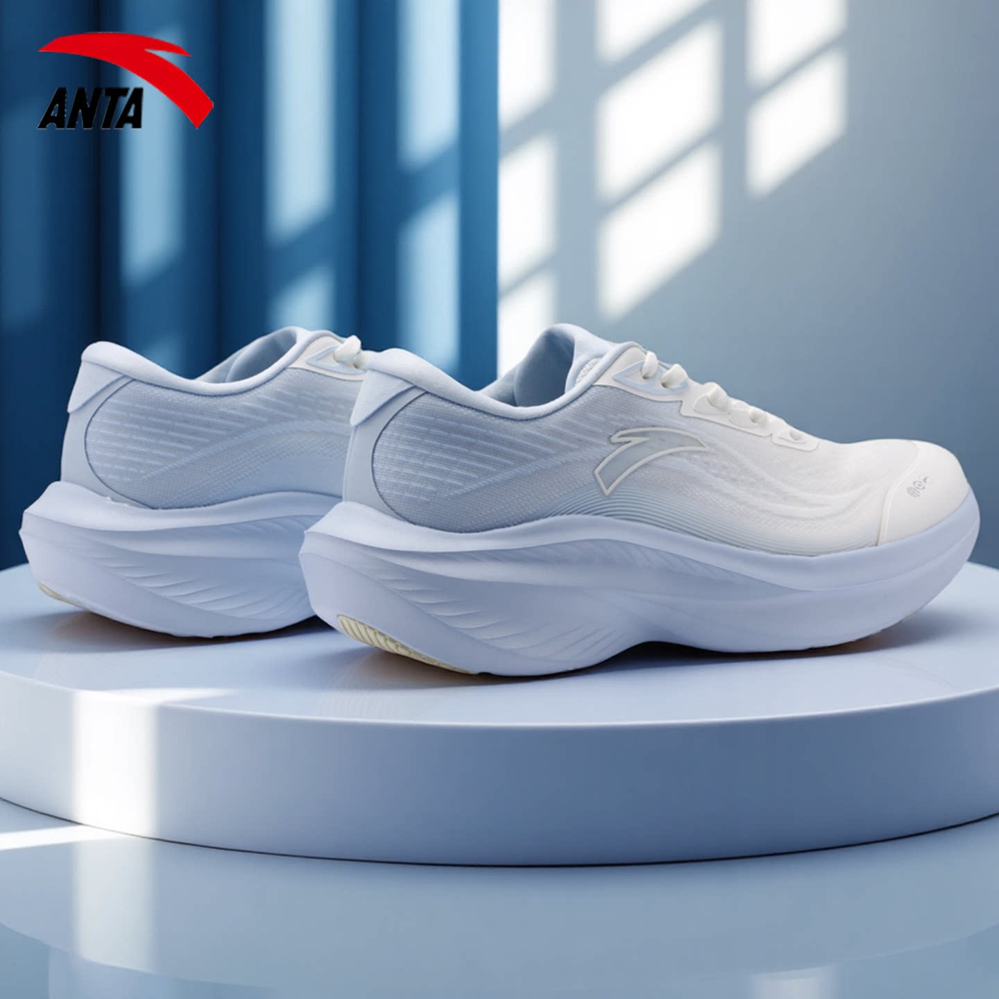 安踏跑步鞋女款叶子7厚底鞋子夏季新款官方正品旅游鞋女士运动鞋