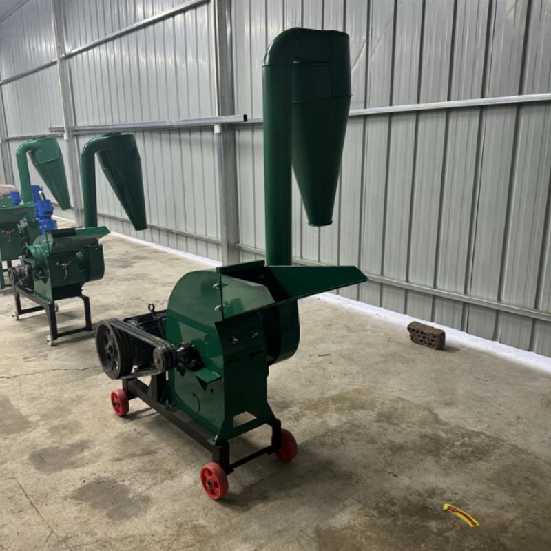锤片式玉米粮食粉碎机鱼骨鸡骨饲料粉碎机稻草谷物花生壳打粉机