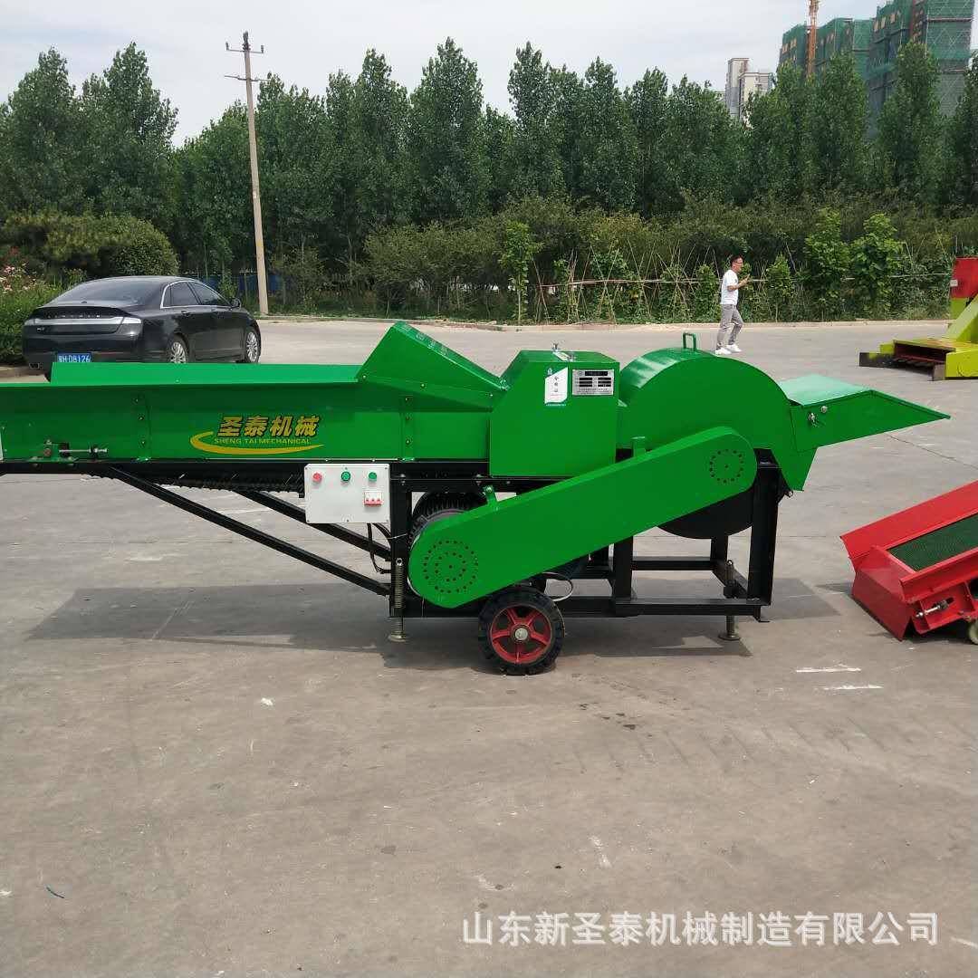 干湿两用秸秆揉丝机视频牛羊养殖青储饲料粉碎机大型秸秆揉丝机