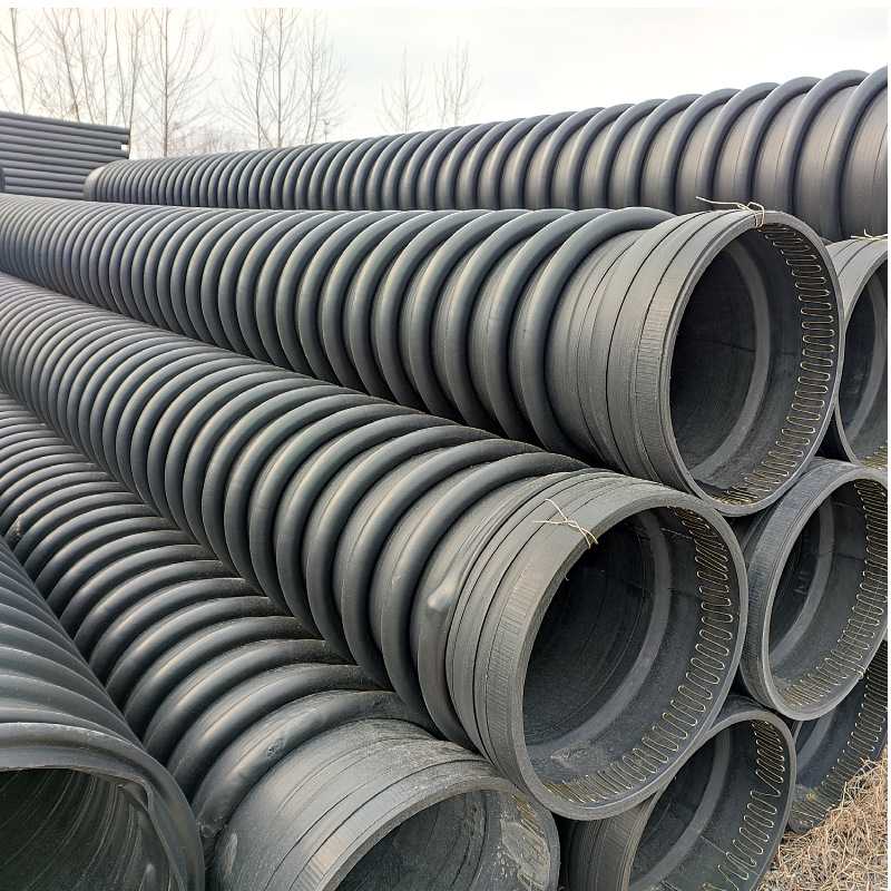 厂家直发PE克拉管排水排污管缠绕结构壁B型管200*8缠绕管