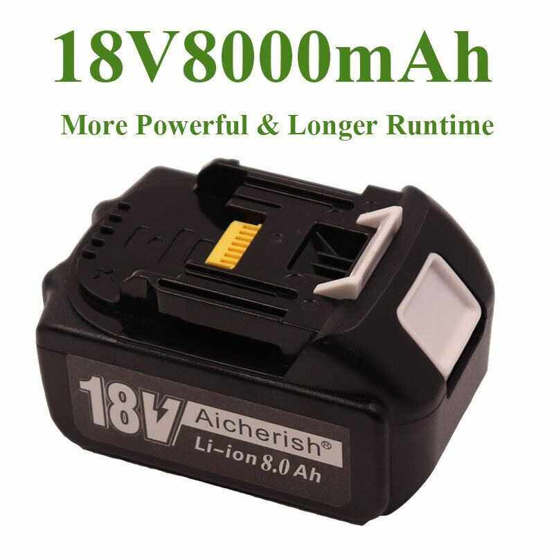 BL1860充电电池18V8000mAh 锂离子适用于 18v电池 +充电器