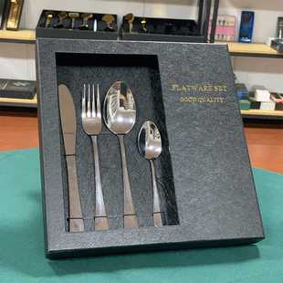 不锈钢高档西餐具牛排刀叉勺套装餐刀餐叉甜品勺茶勺礼品礼盒装