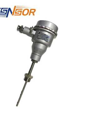 JASUN防爆型温度传感器 管径8MM 50MM 0-200℃ 4-20MA 带PR5333A