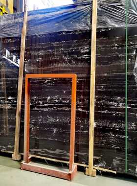 黑色大理石银白龙石材地砖墙面楼梯台阶定做大理石餐台