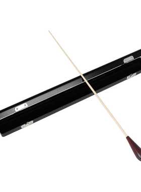 黑色枫木玻璃钢指挥棒乐器音乐会演奏指挥令配高档枫木保护收纳盒