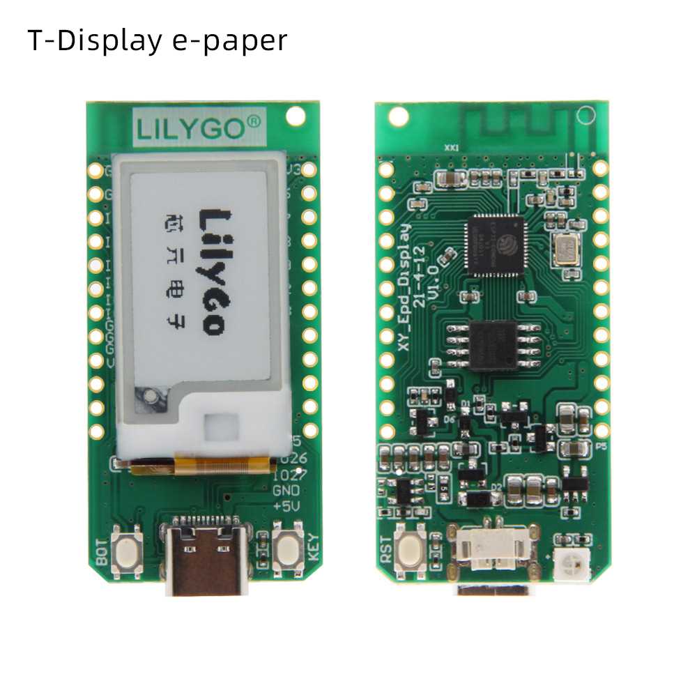 LILYGO? T-Dispay E-paper 1.02寸适配T-U2T自动下载器
