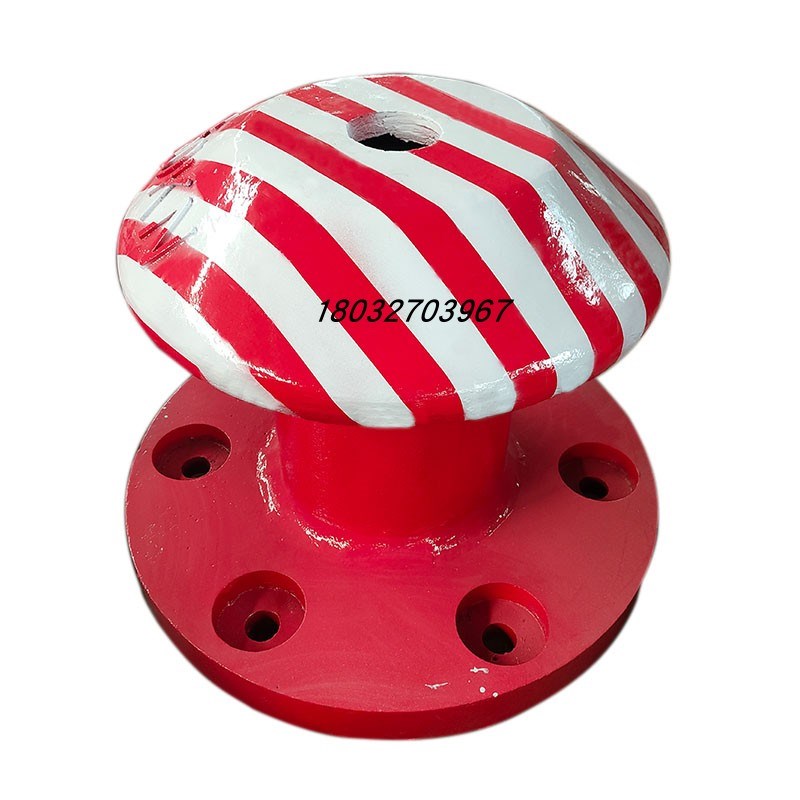 铸铁全档檐圆底系船柱铸钢方底系缆桩蘑菇头码头锚缆桩350kn