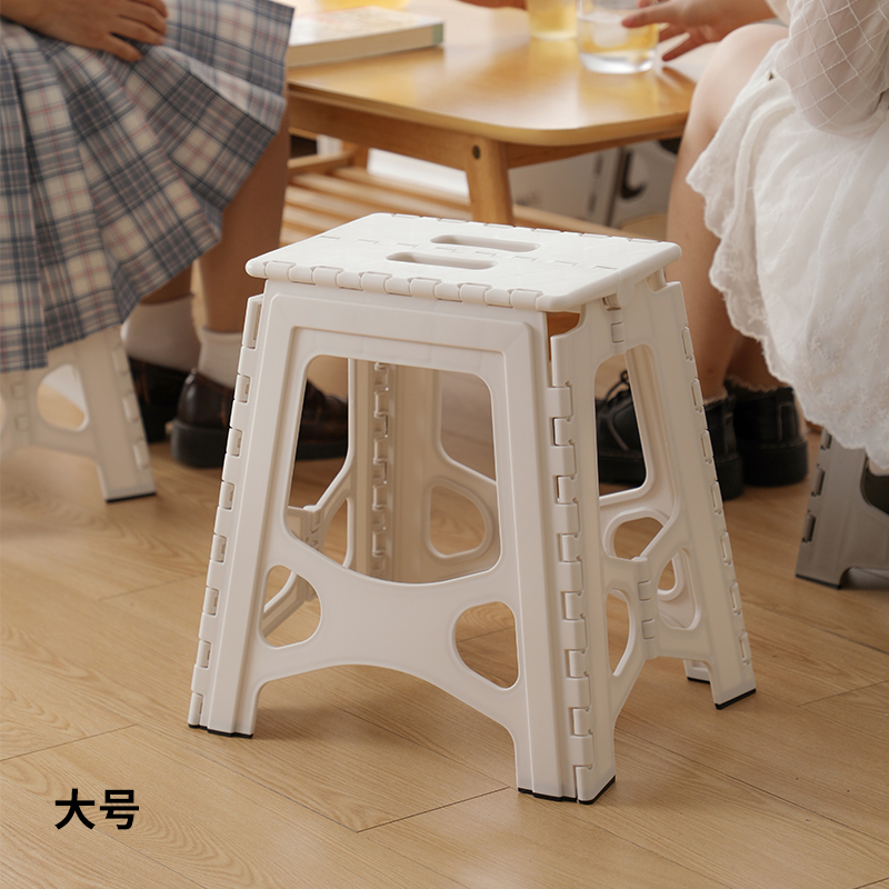 tenma天马株式会社塑料折叠式凳户外钓鱼便携加厚塑料登高凳防滑