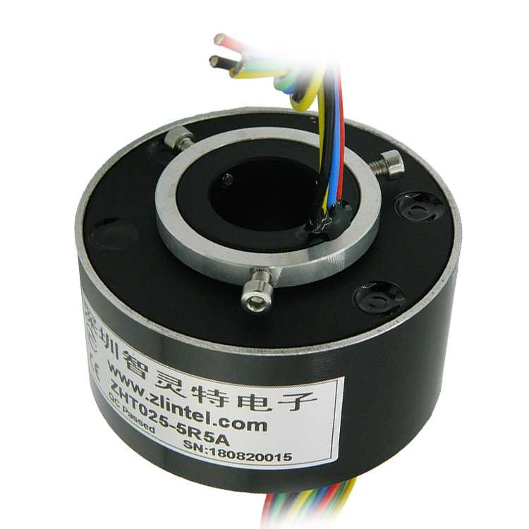 厂家热卖通孔导电滑环360度旋转通电信号传输导电环集电环电刷